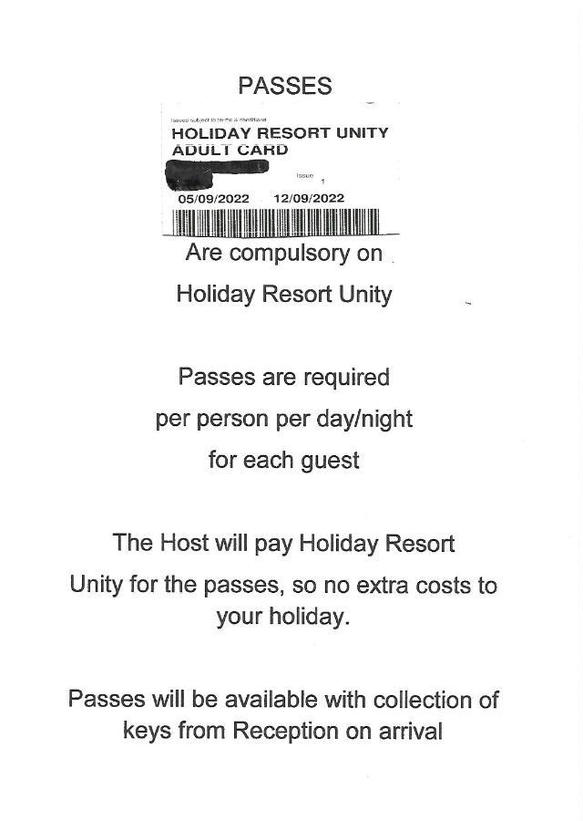 149 Holiday Resort Unity 3 Bedroom Passes Included Brean Dış mekan fotoğraf